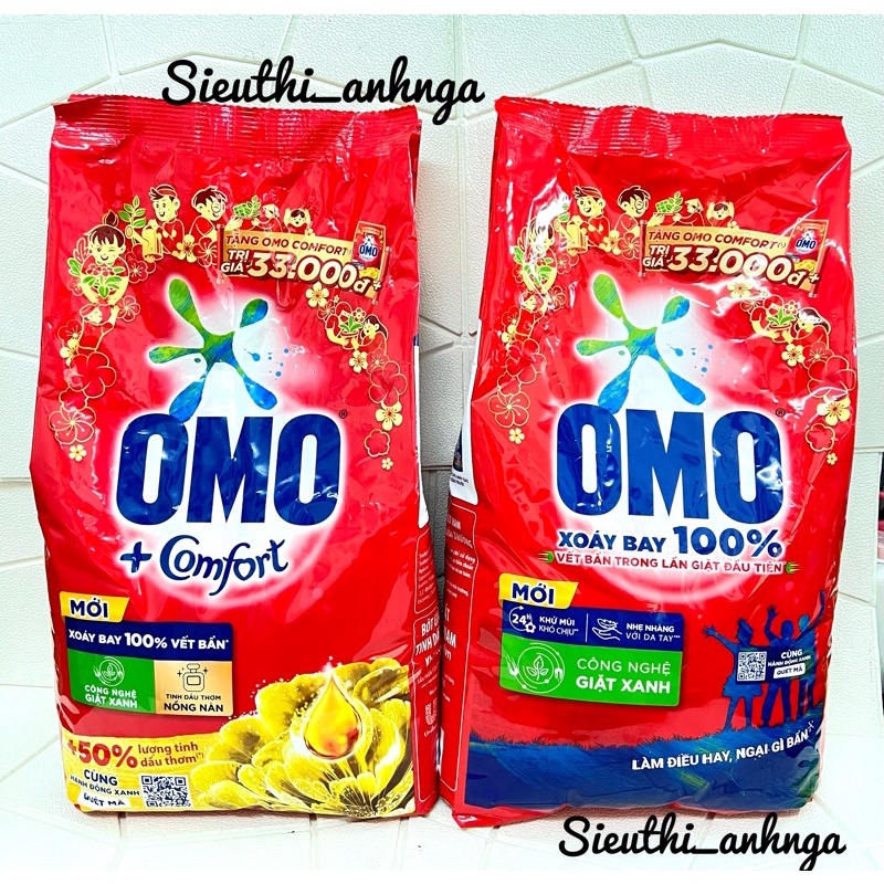 Bột giặt tay omo 5,7kg/5,3kg hương comfort