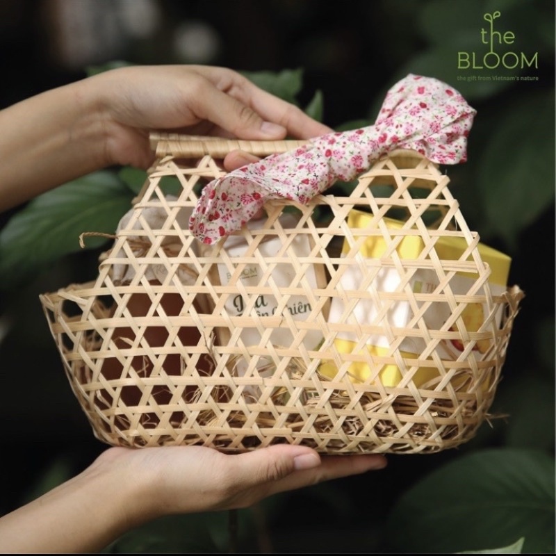 Lẵng quà tre, giỏ tre đựng quà, làn tre đựng quà tết