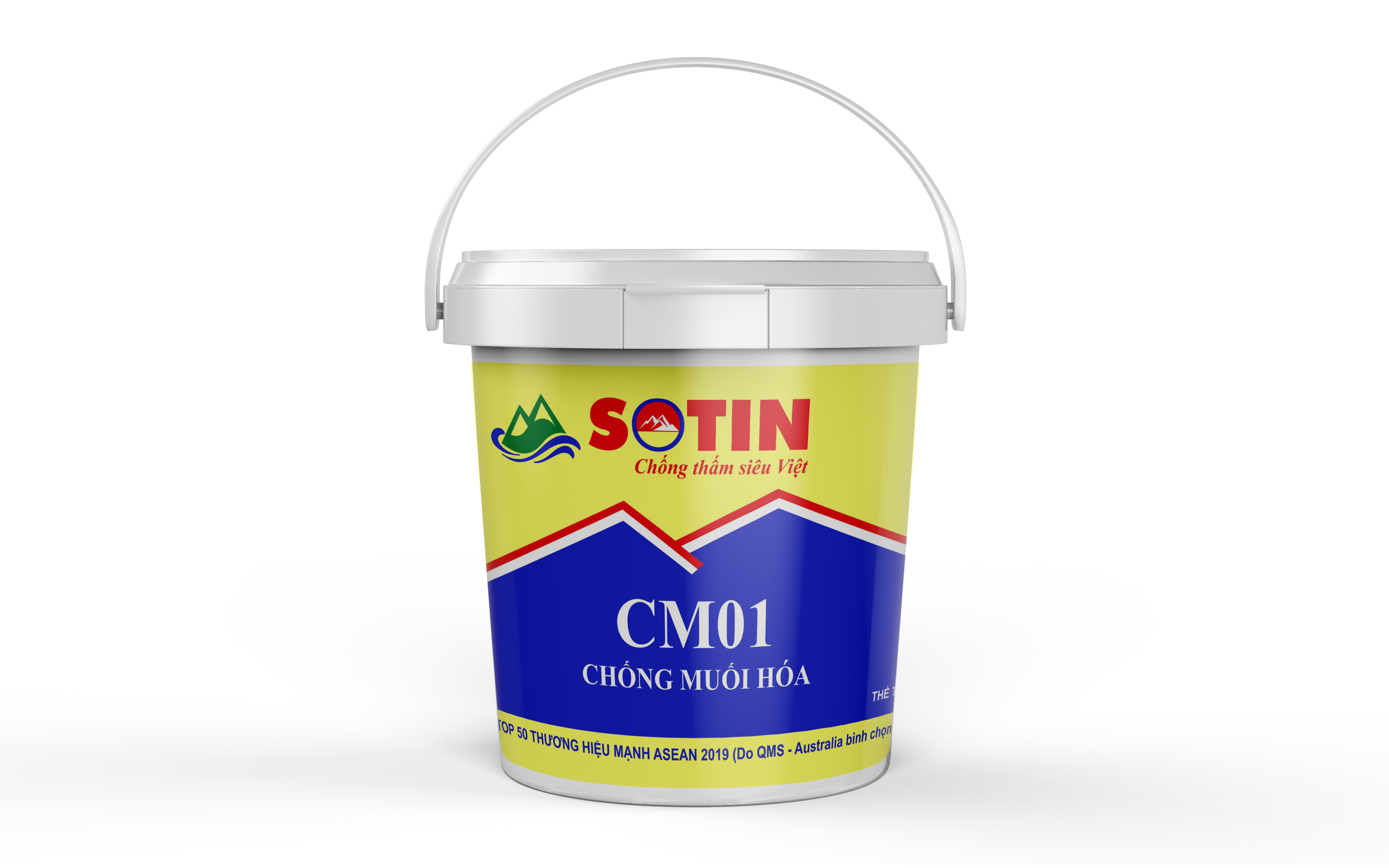 Dung dịch xử lý tường bị sùi tuyết cm01 - sotin lon 5 lit