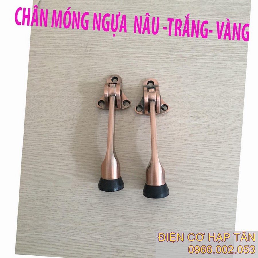 Chặn cửa móng ngựa cao cấp nâu – trắng - vàng