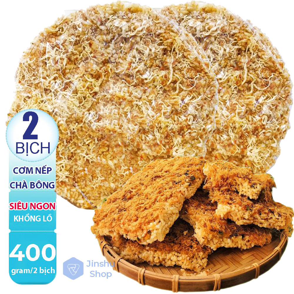 [ ĂN GHIỀN LUÔN ] Combo 02 bịch (400gr) Cơm Nếp cháy chà bông sốt ruốc mắm tỏi ớt cay Giòn Rụm truyền thống- ăn vặt nhà tự làm. Cơm cháy chà bông Sài Gòn ở đâu ngon-[ 12.12 Hot Deals