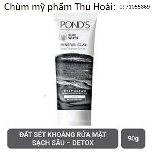Sữa rửa mặt ponds đất sét khoáng detox dạng hạt