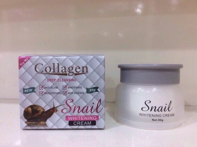 Kem Dưỡng Trắng Da Mặt Collagen Snail