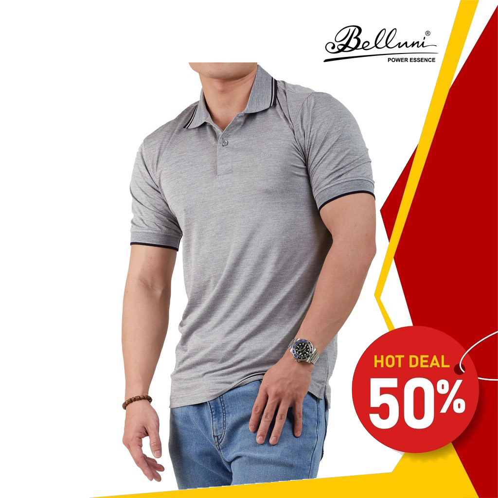 Áo thun nam polo belluni cao cấp mềm mượt thoáng khí 64bl3