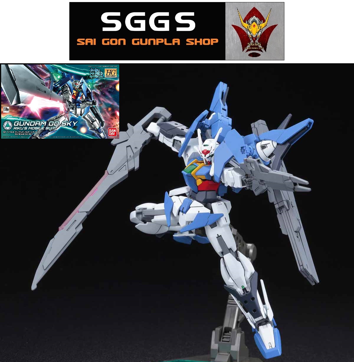 Mô Hình Gundam Hg 00 Sky Bandai 1/144 Hgbd Build Divers Đồ Chơi Lắp Ráp Anime Nhật