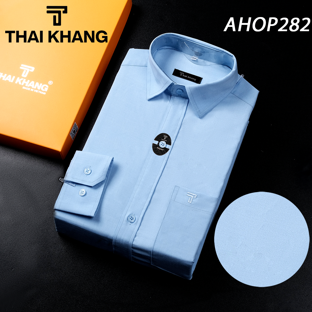 Áo sơ mi nam dài tay cao cấp Thái Khang co giãn siêu mềm mát loại áo sơ mi