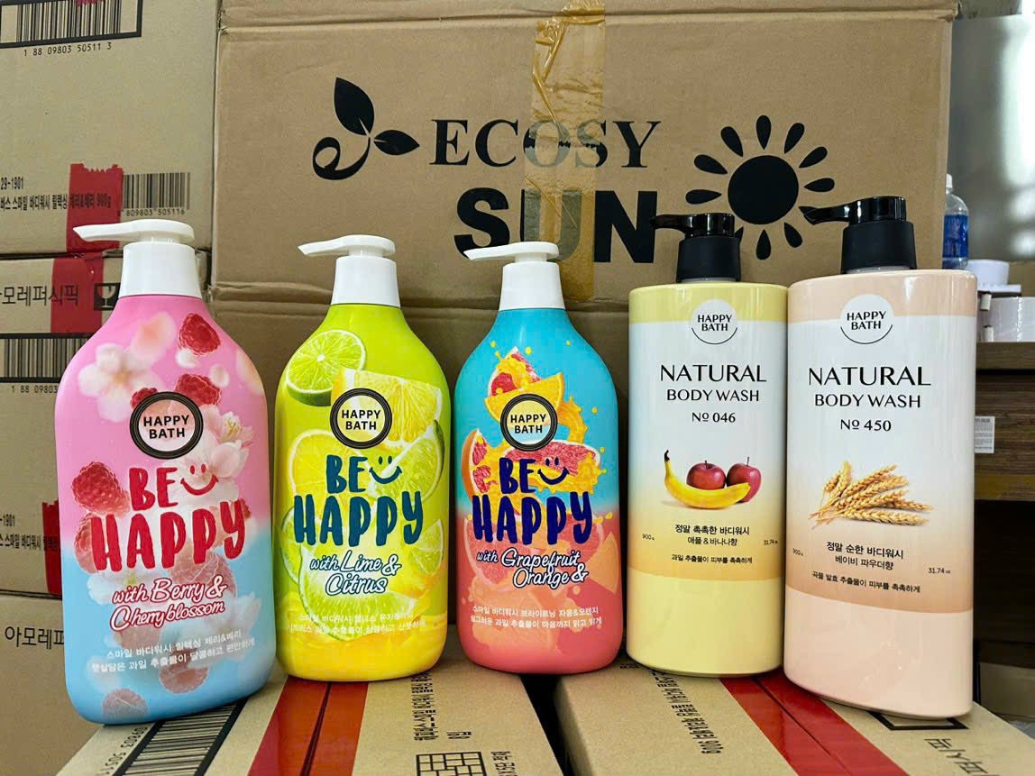 Sữa tắm cao cấp happy bath 900ml hàn quốc - mẫu mới