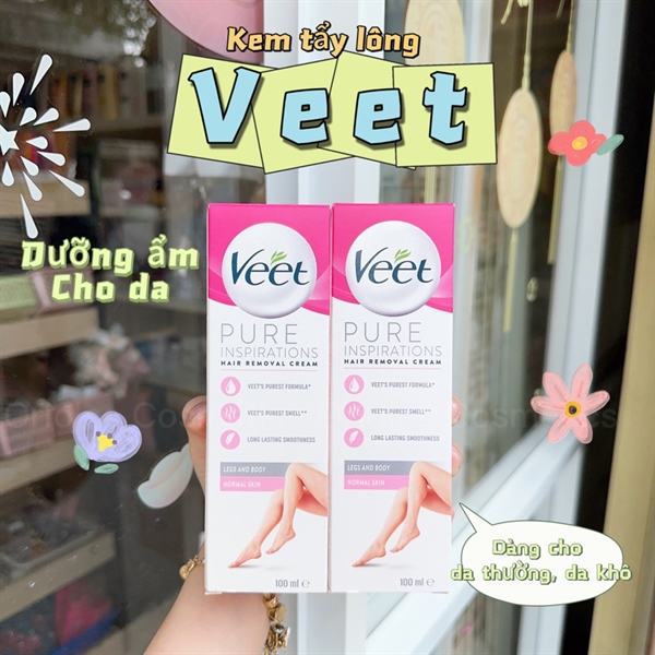 Kem Tẩy Lông Veet Pure Inspirations Dành Cho Da Thường 100ml