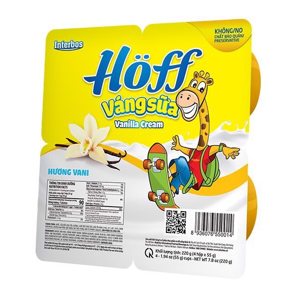 Váng sữa hoff sữa non , óc chó , vani , hạt dẻ