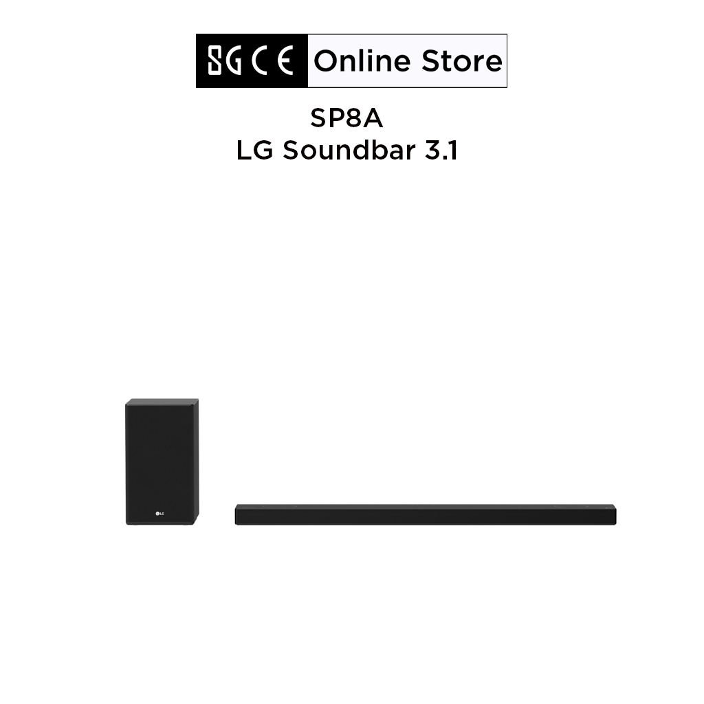 Loa Soundbar LG SP8A 3.1.2 với Dolby Digital và DTXs 440W - Chính hãng