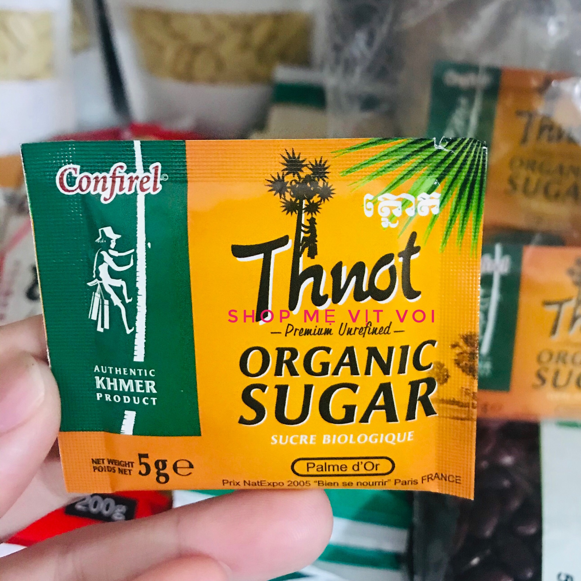 Đường thốt nốt hữu cơ 2 gói