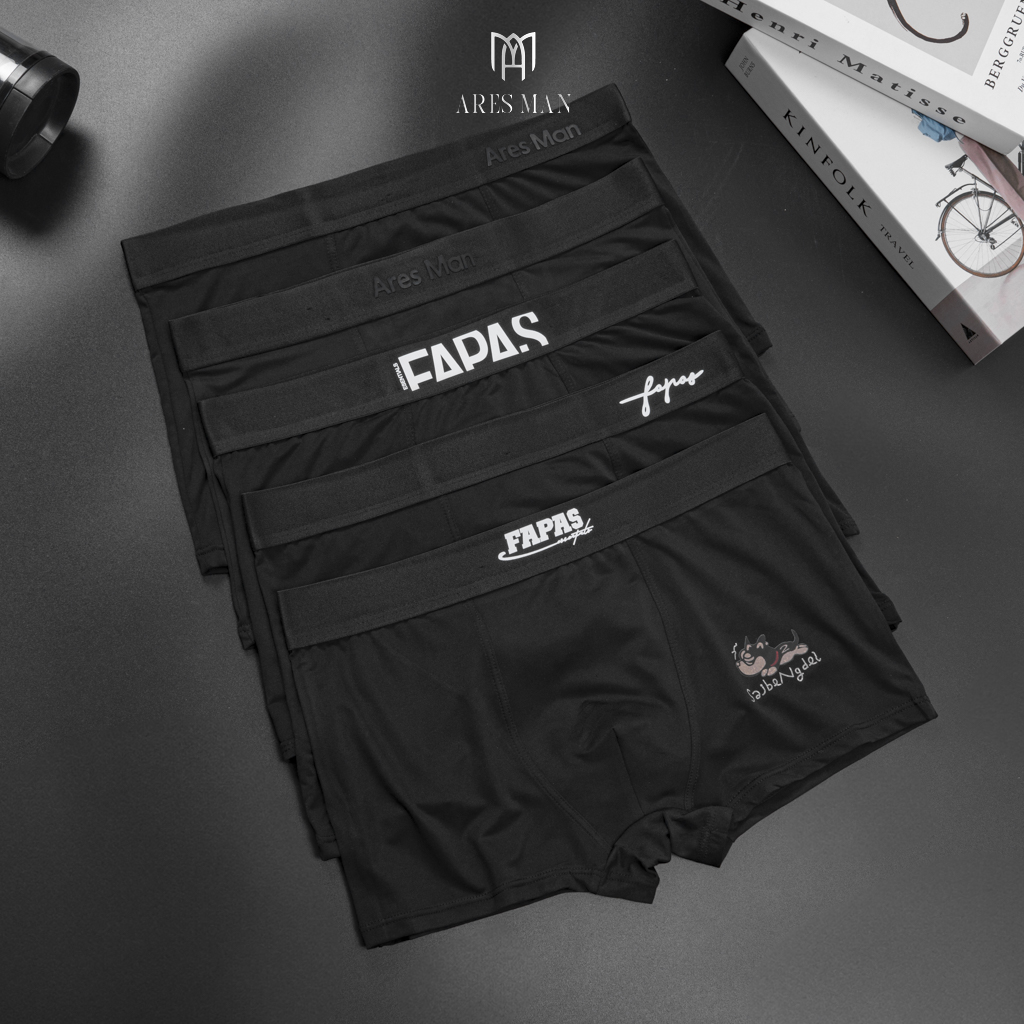 Combo quần boxer , quần lót nam chất thun lạnh kháng khuẩn co giãn 4 chiều