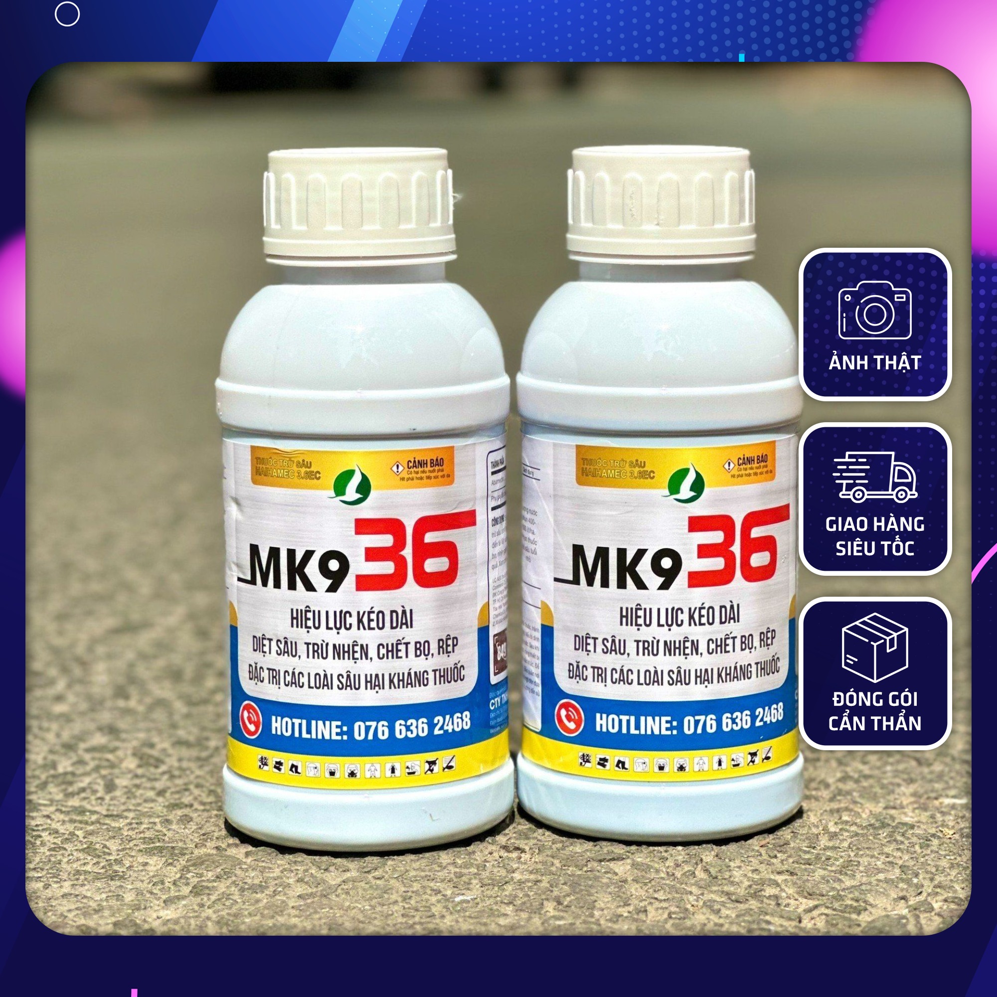 Mk9-36 thuốc trừ sâu sinh học abamectin phòng trừ sâu cuốn lá, bọ trĩ, nhện đỏ hiệu quả