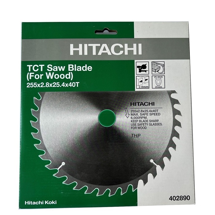 Lưỡi cưa gỗ 255mm 40 răng hitachi koki chính hãng 402890