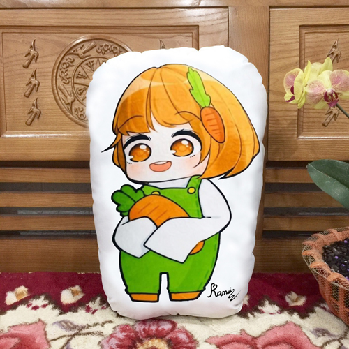 gối ôm kamui V2 hero team tặng 1 bộ nhãn vở hero team