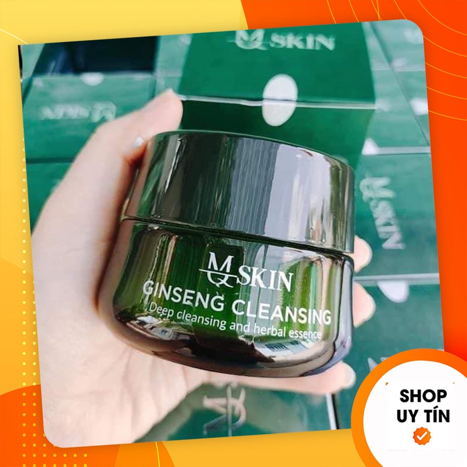 Bột rửa mặt nhân sâm mq skin mix saffron phiên bản mới - 8936117150388