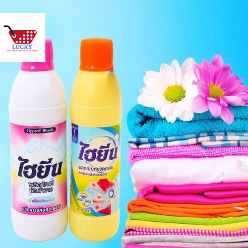Chai Nước Tẩy Quần Áo Màu Hygiene Thái lan (500ml/ Chai) - Dùng tẩy quần áo màu/ quần áo trắng