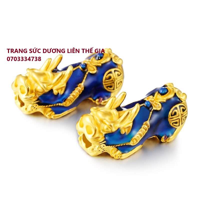 Tỳ hưu đổi màu mạ vàng 24k size lớn may mắn tài lộc