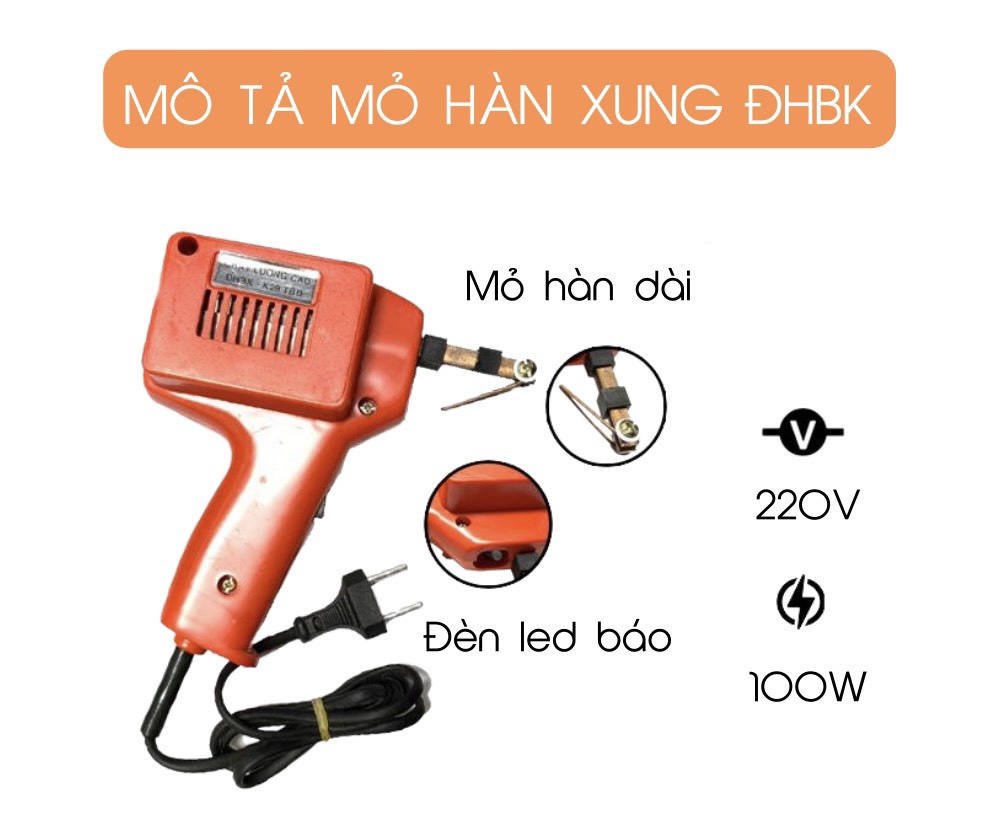 Mỏ hàn xung Bách Khoa 220v 100w,mỏ hàn thiếc,tay hàn thiếc,mỏ hàn sung,súng hàn điện,mỏ hàn nhiệt,mỏ hàn thiếc dạng súng,tay hàn nhiệt,mỏ hàn chì, máy hàn,bút hàn thiếc,bút hàn điện,mỏ hàn thiếc tự động