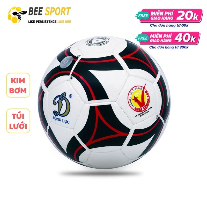 Quả bóng đá Động Lực UHV 2.16 SỐ 5 - Banh da bóng đá chính hãng chất lượng cao, có kèm kim bơm và lưới