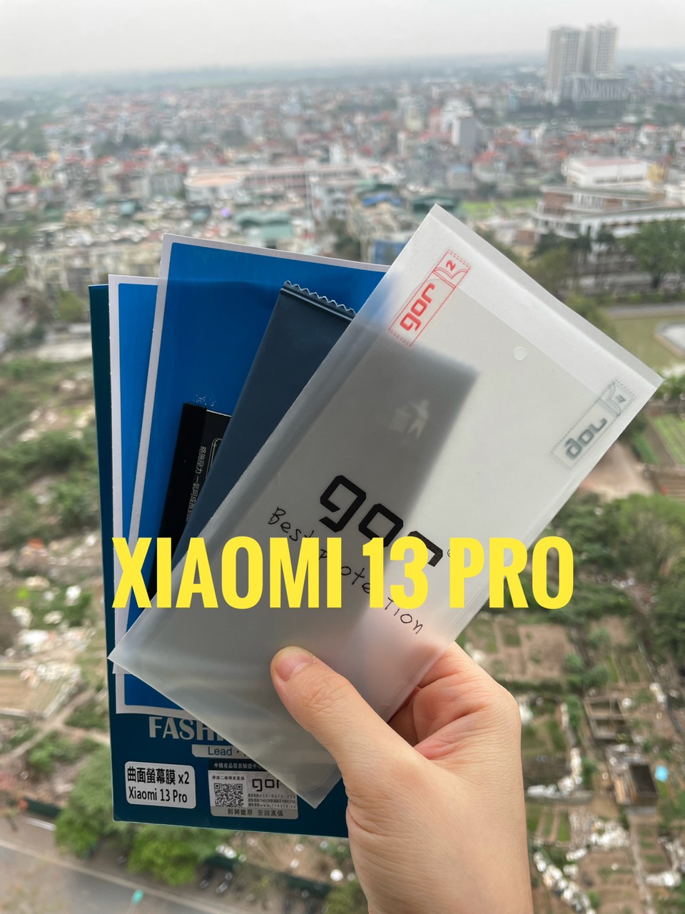 Bộ 2 miếng dán dẻo 3d gor cho xiaomi 13 pro - hiệu gor