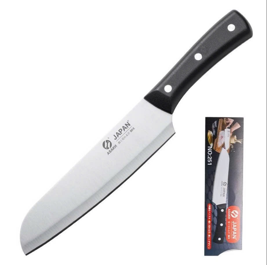 Dao thái thịt, dao làm bếp Japan 251 bằng thép trắng không gỉ cao cấp siêu sắc bén nhà bếp, dao làm 