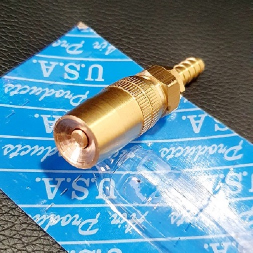 Đầu Xịt (béc xịt) Đuôi Chuột Gắn Ống 8-9mm Điều Chỉnh Tia Phun Tắt Mở Bằng Răng Vặn Ở Thân Béc Đa Năng Rửa Xe, Máy Lạnh
