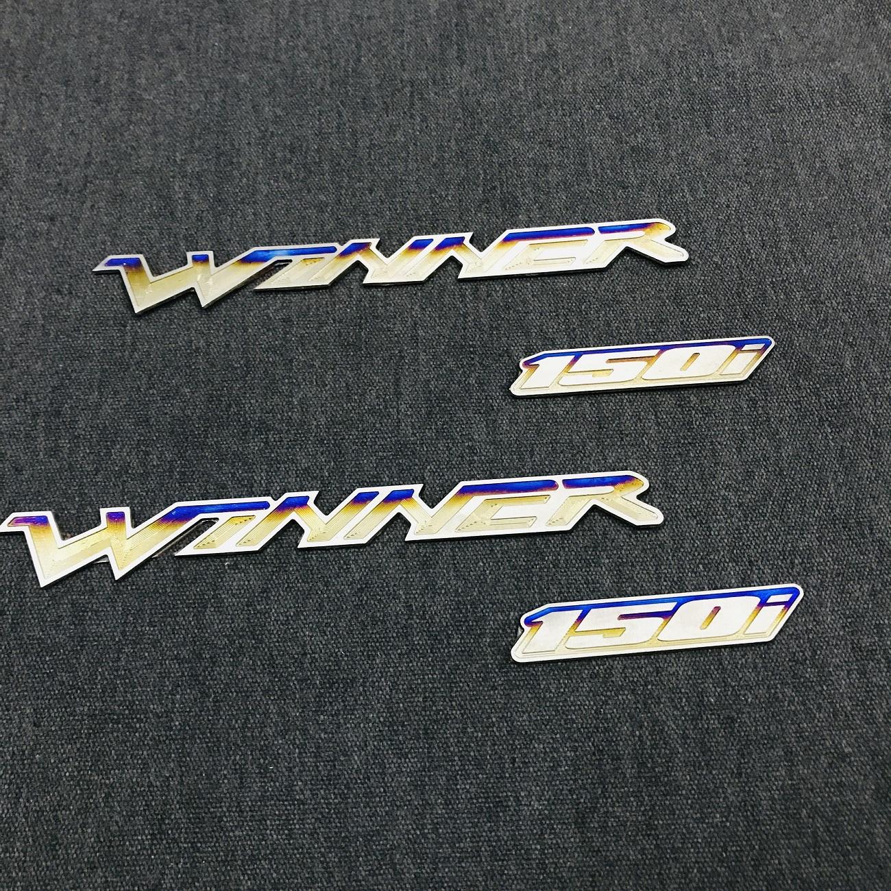 [ĐẸP NHƯ ĐIÊU THUYỀN] TEM CHỮ WINNER,CHỮ 150i TITAN TRANG TRÍ XE ĐỈNH CỦA ĐỈNH (TITAN 100% 4 CHỮ)