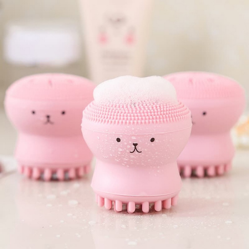 Cọ rửa mặt bạch tuộc tiện dụng miếng rửa mặt silicon bạch tuột dễ thương DANA