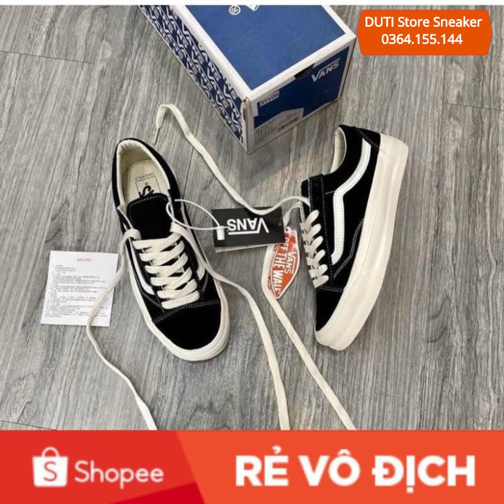 Giày Vans Vault Style Old Skool đen thấp nam nữ