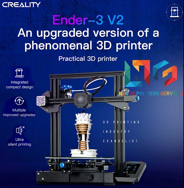 3D printer Creality Ender 3 V2 printing size 22 22 25cm