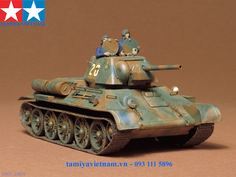 TAMIYA 35059 Mô hình xe tăng quân sự 1 35 SCALE RUS. T34 76-1943