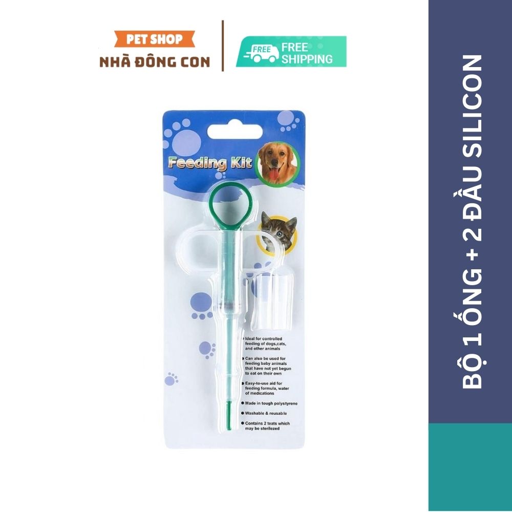 Ống bơm xi lanh sữa/thức ăn/thuốc cho chó mèo