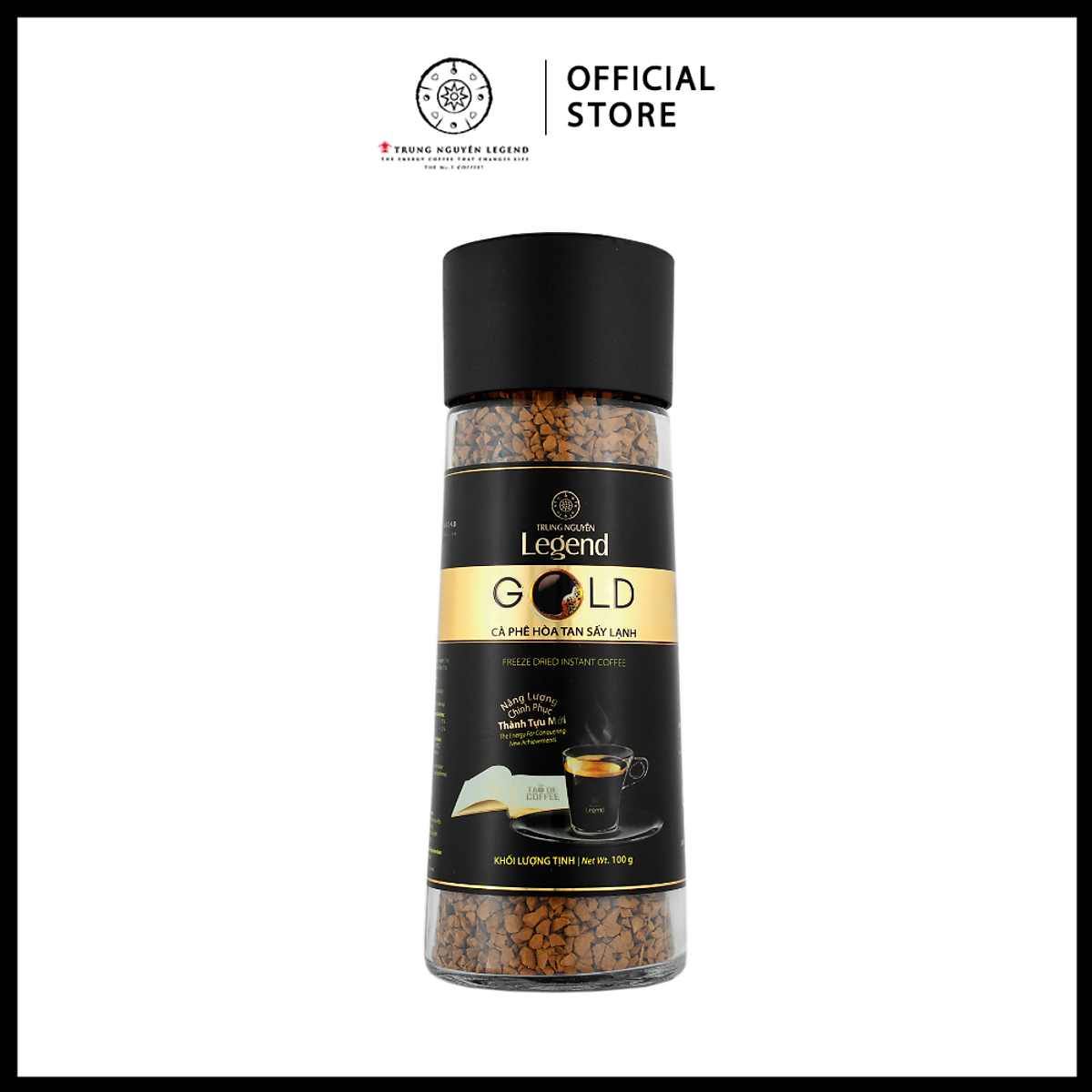 Cà Phê Hòa Tan Đen Sấy Lạnh Trung Nguyên Legend Gold - Hũ 100gr