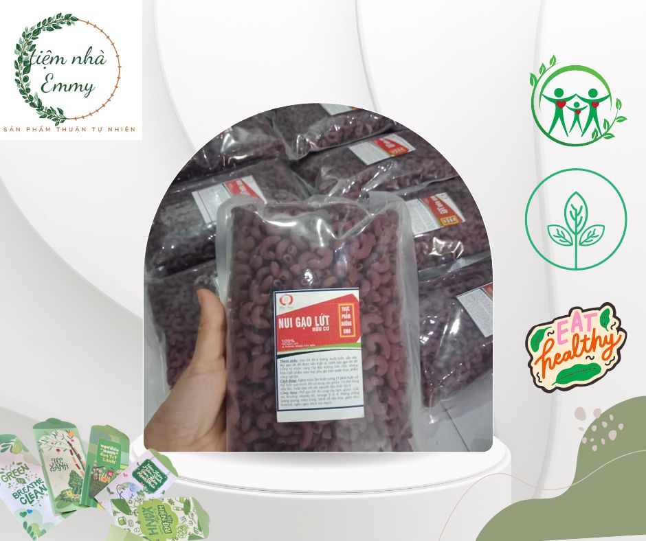 Nui gạo lứt huyết rồng nui gạo lức