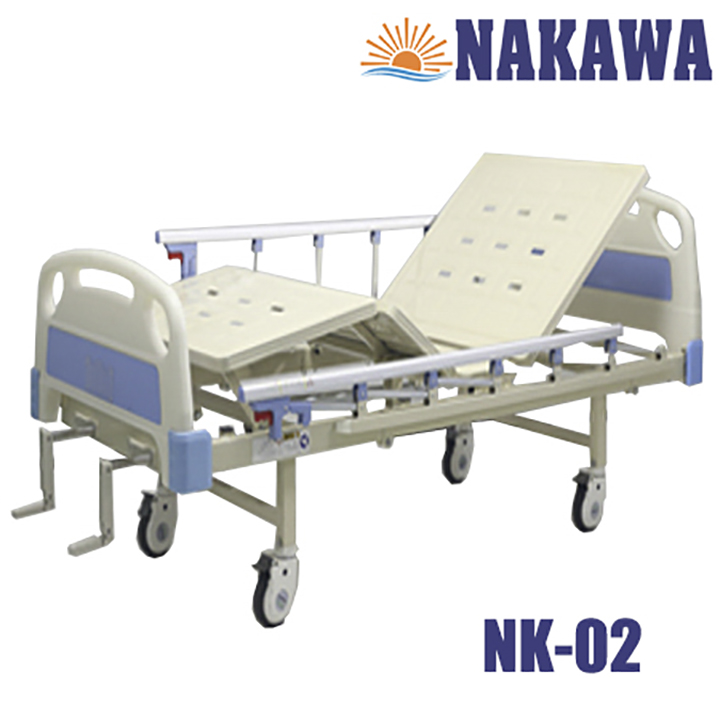 Giường Y Tế 2 Tay Quay NAKAWA -[Giá 7.900.000]- Giường Bệnh Nhân đa chức năng, Giường cho người bệnh, hỗ trợ chăm sóc người già yếu