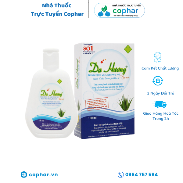 Dung dịch vệ sinh phụ nữ Dạ Hương 100 ml
