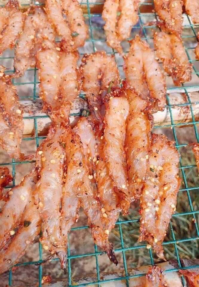 Tôm xẻ tẩm gia vị phơi 2 nắng dẻo ngon