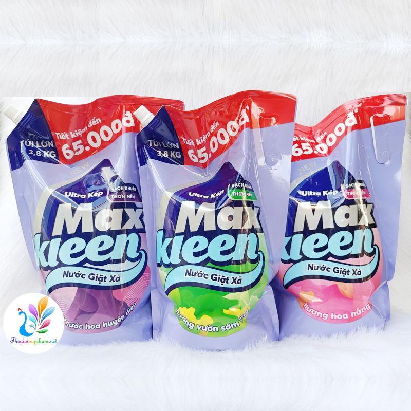 Nước Giặt Xả Hương Nước Hoa MaxKleen 3.8Kg