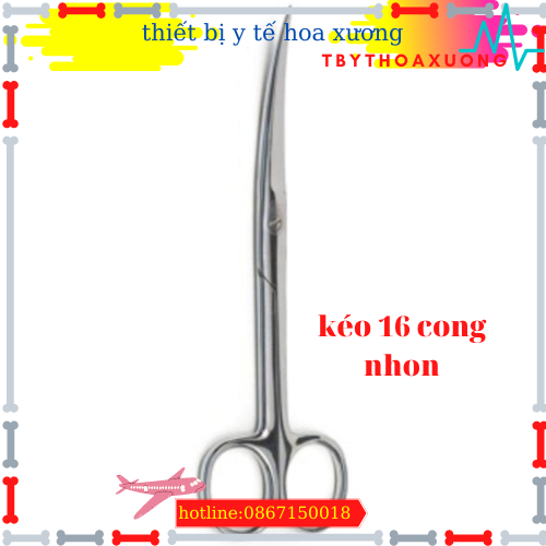 [FREESHIP] KÉO Y TẾ- KÉO CONG NHỌN 16CM