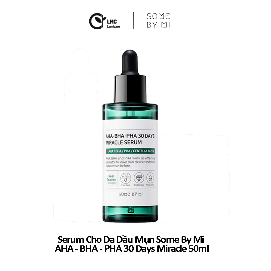 Tinh chất giảm mụn, điều tiết bã nhờn Some by mi AHA BHA PHA 30 days miracle serum 50ml