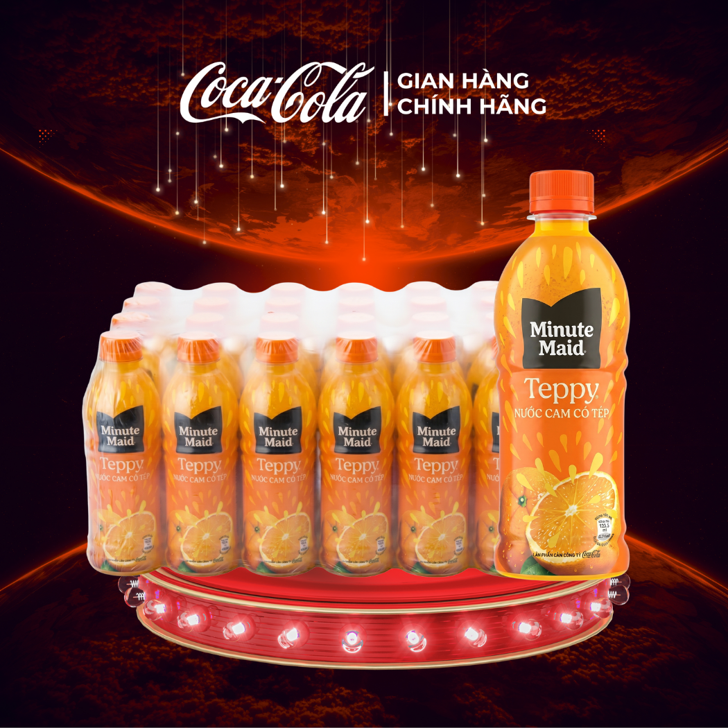 [SIÊU SALE ] Lốc 24 Chai Nước Giải Khát Samurai Hương Cam 390ml Sale 8.8 Coca-Cola Chính Hãng_LD