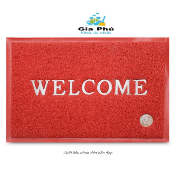 Thảm nhựa chống trơn trượt cao cấp Welcome Gia Phú hàng cao cấp dành cho văn phòng, toà nhà, thảm trải sàn