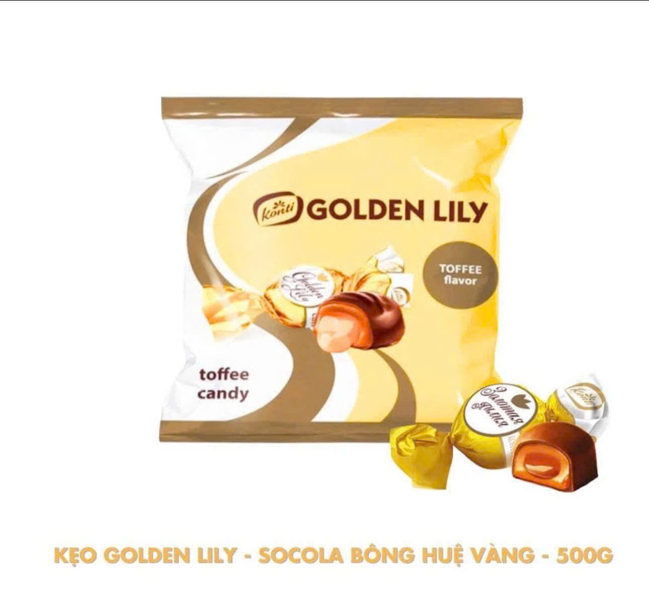 Golden Lily Konti Chocolate Candy 1kg from Russia