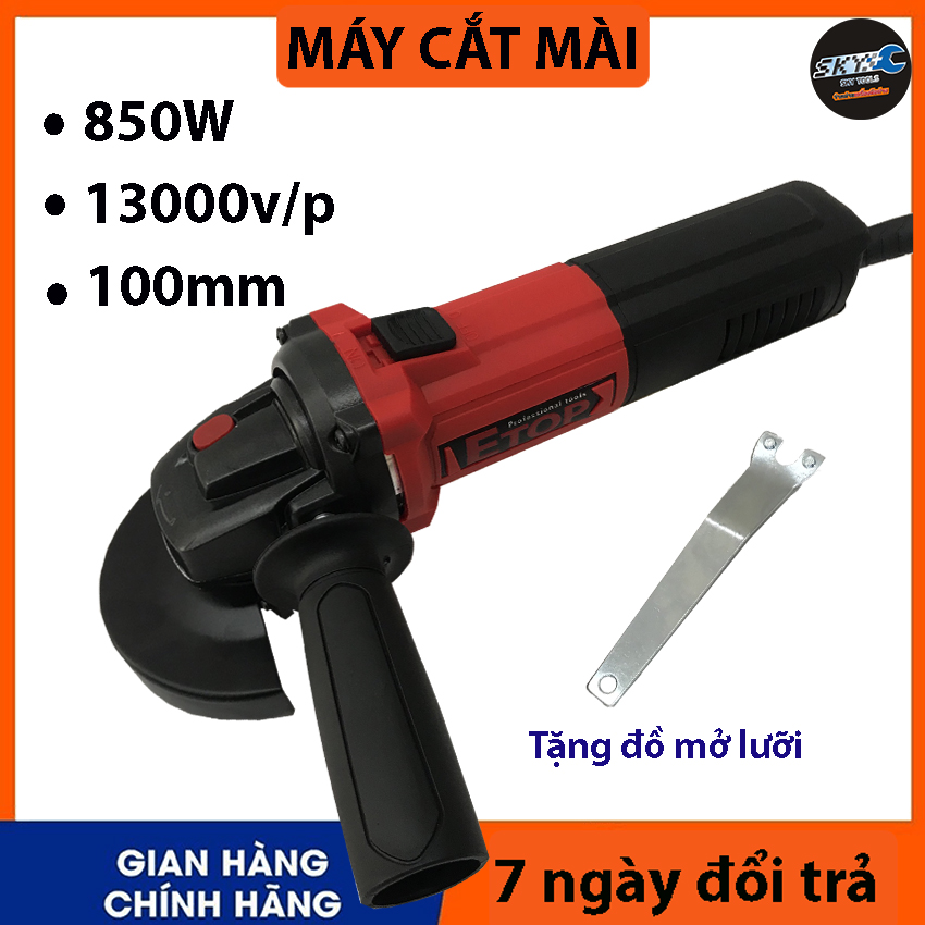 9101 Máy mài góc, máy cắt sắt, cắt gạch, máy mài cầm tay đa năng Etop - Lõi đồng 100% công suất 850w tặng lưỡi cắt Máy Mài  ,Máy Cắt, Máy Cưa, Máy Đánh Bóng , Máy Mài Cắt Etop,  100% lõi đồng