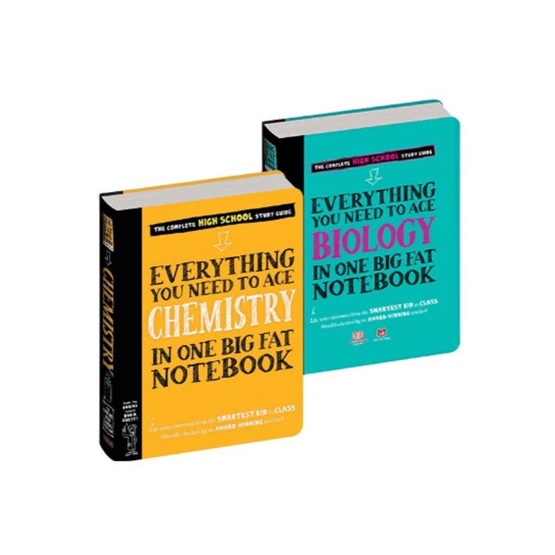 Sách Everything You Need To Ace Biology & Chemistry - Sổ Tay Sinh Học, Sổ Tay Hóa Học ( Tiếng Anh, Combo 2 Cuốn) - Á Châu Books, Bìa cứng