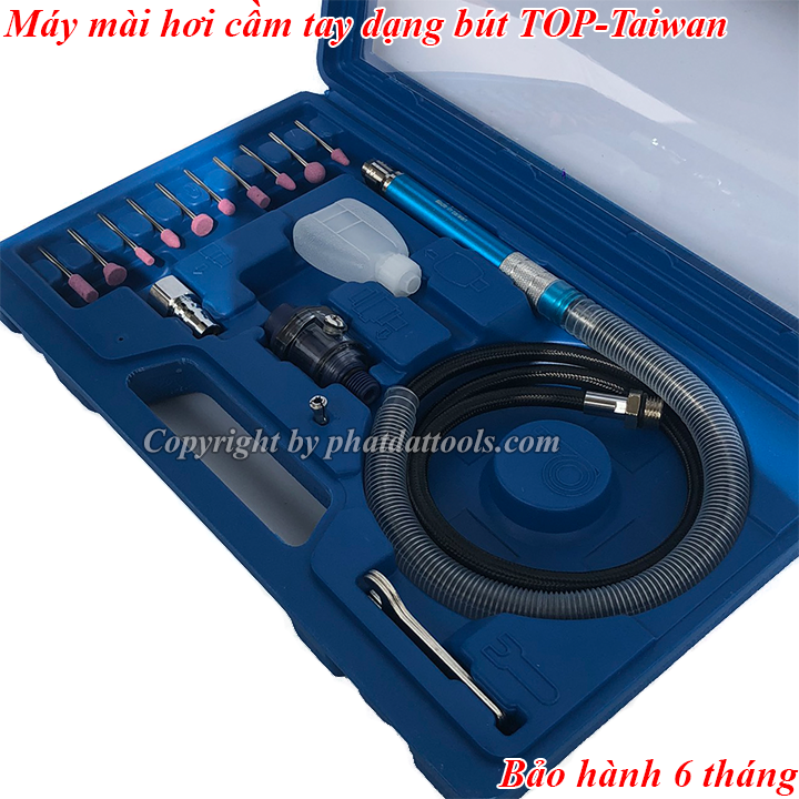 Bộ máy mài hơi cầm tay dạng bút TOP-Đài Loan-Bảo hành 6 tháng.