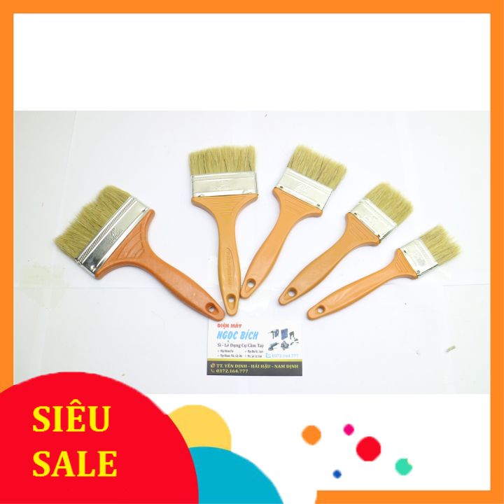 Chổi quét sơn vàng đủ cỡ