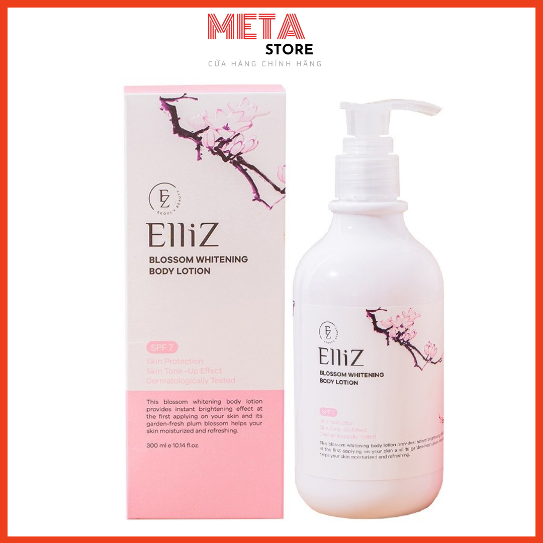 Kem dưỡng trắng da body Elliz Blossom Whitening Body Lotion 300ml
