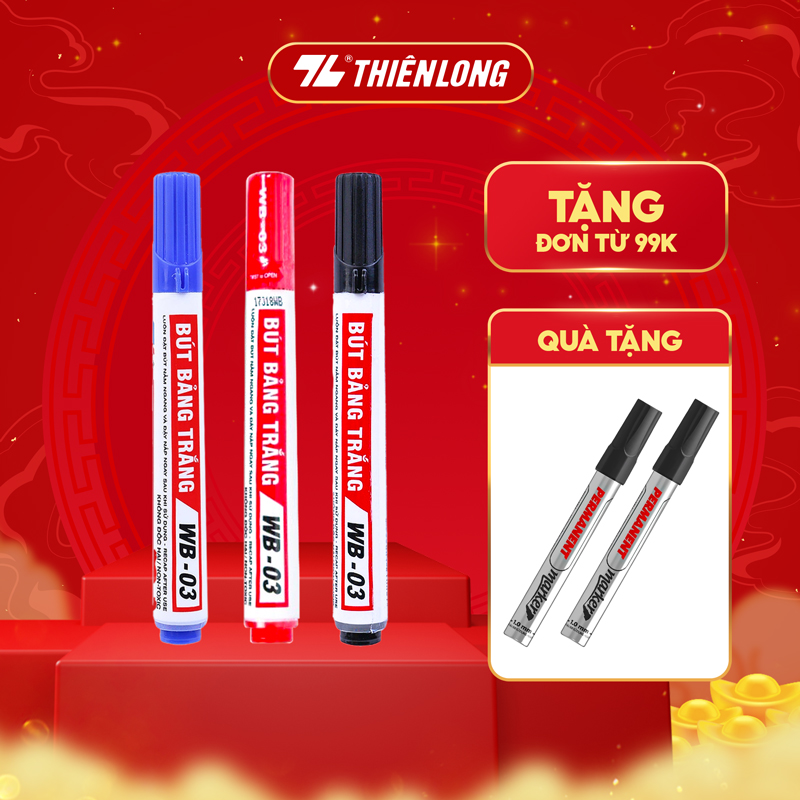 Combo 10 Bút lông bảng Thiên Long WB03